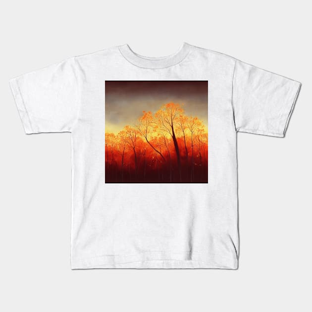 Autumn Love, Eight: Kids T-Shirt by EverythingSings.Art